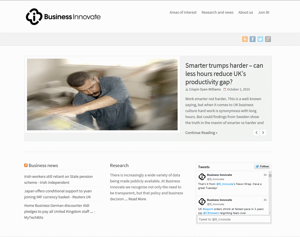 Business Innovate Website